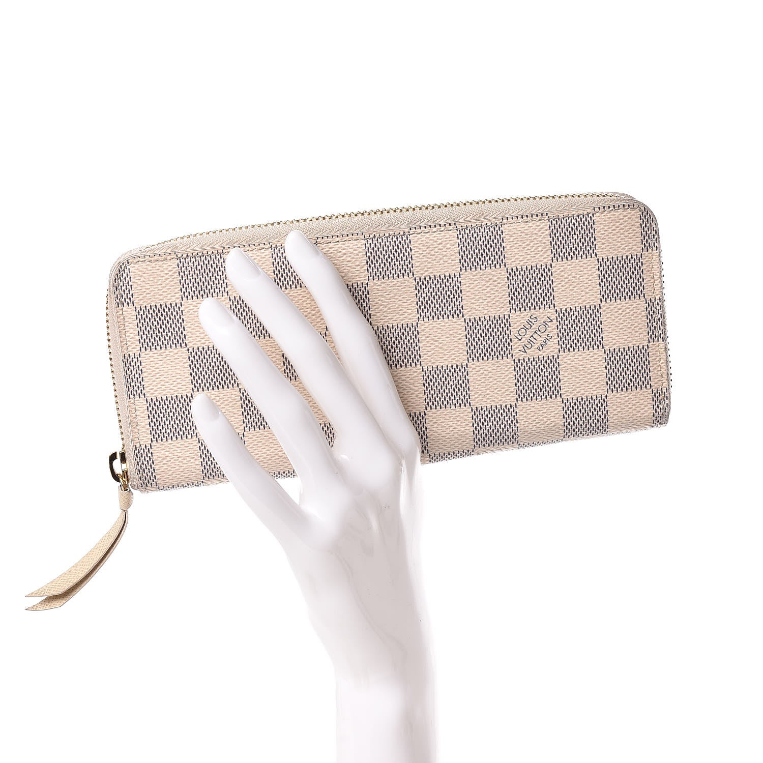 Louis Vuitton Damier Azur Clemence Wallet 2 of 13
