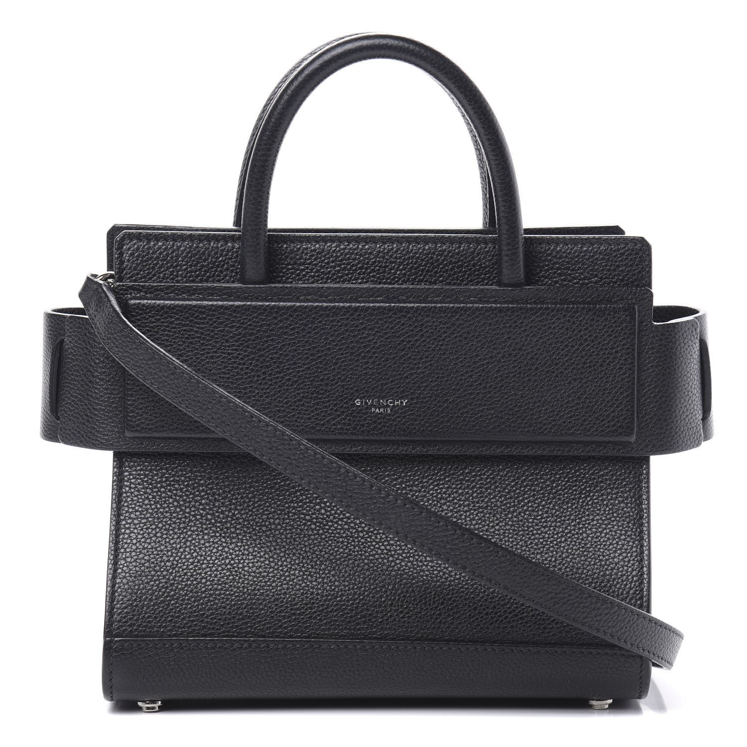 Givenchy Grained Calfskin Mini Horizon Satchel Black 1 of 11