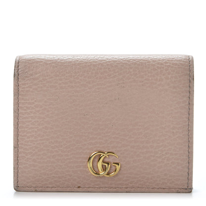 Gucci Dollar Calfskin GG Marmont Card Case Perfect Pink 1 of 11