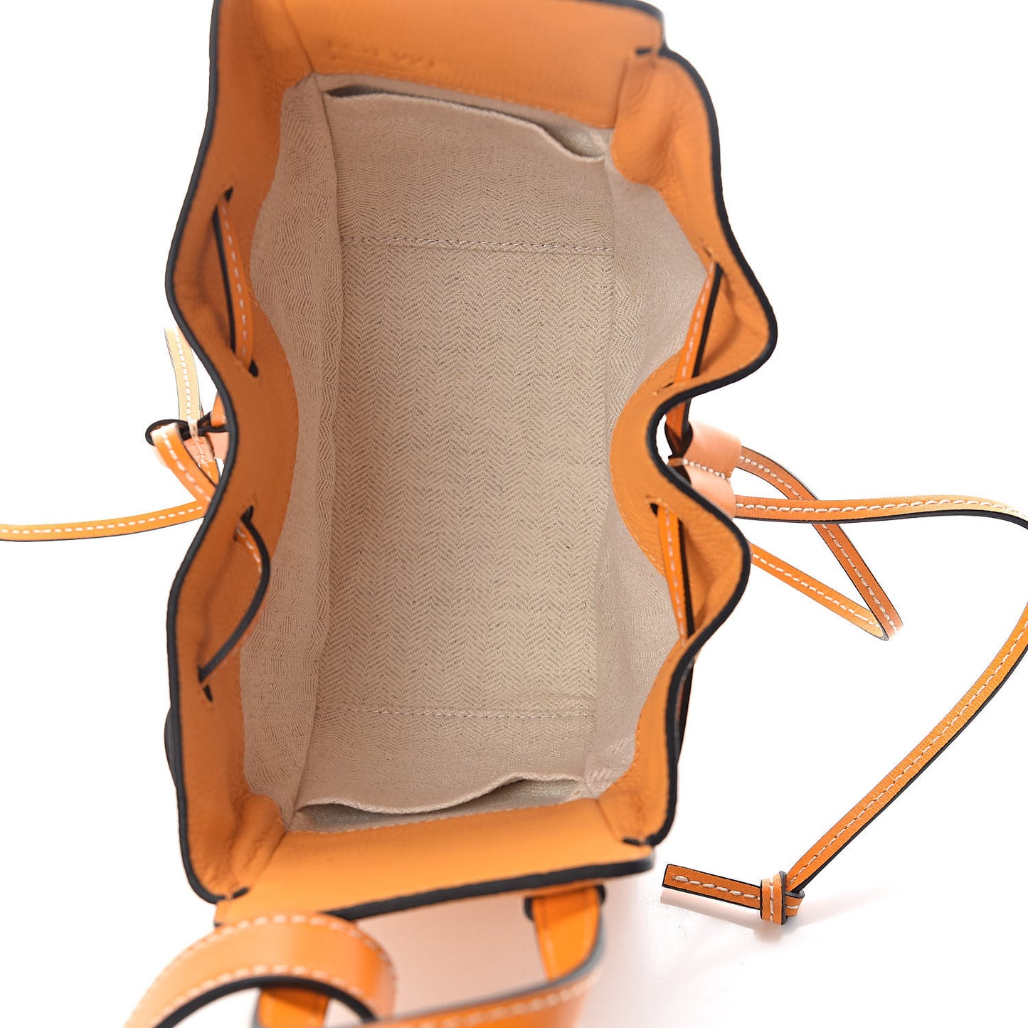 Calfskin Mini Hammock Shoulder Bag Amber