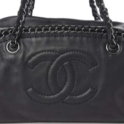 Chanel Smooth Calfskin Large Luxe Ligne Bowler Black 10 of 10