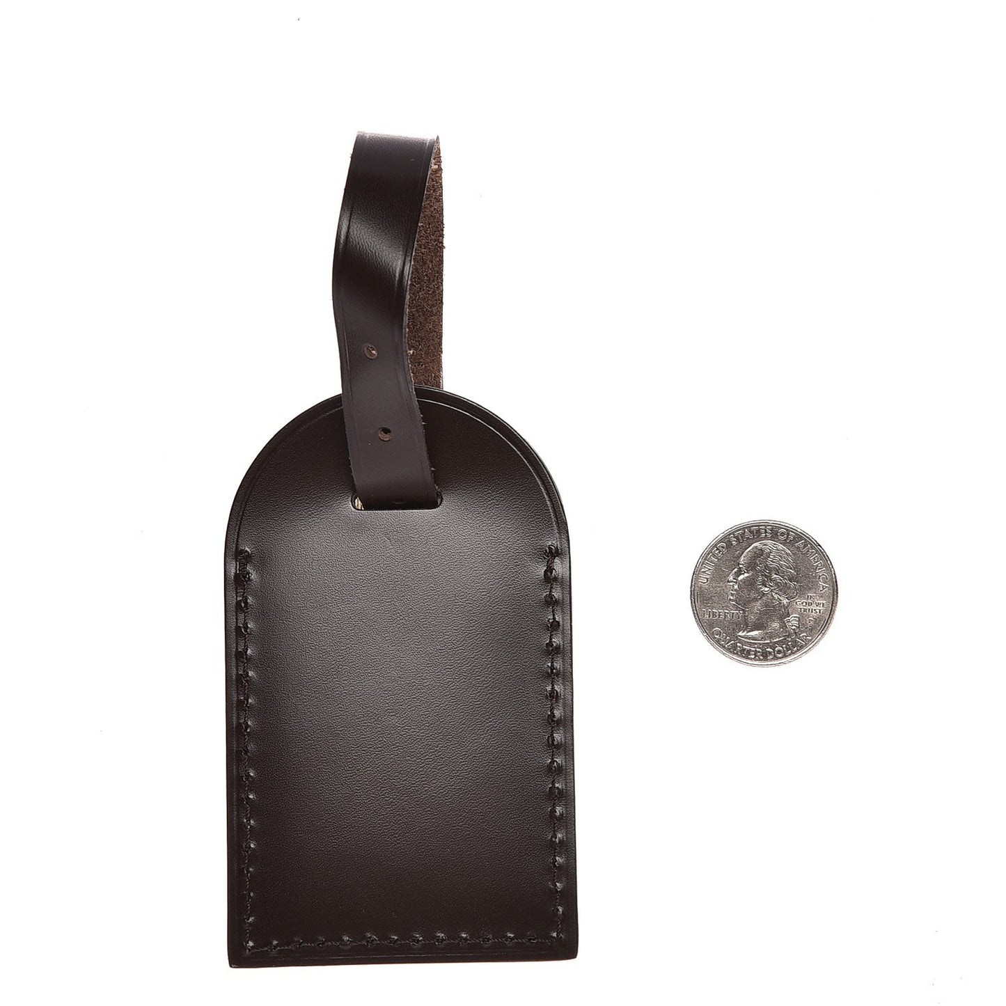 Calfskin Luggage Tag Ebene