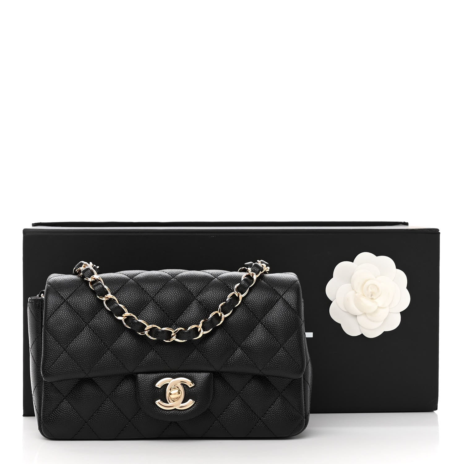 Chanel Caviar Quilted Mini Rectangular Flap Black 13 of 13