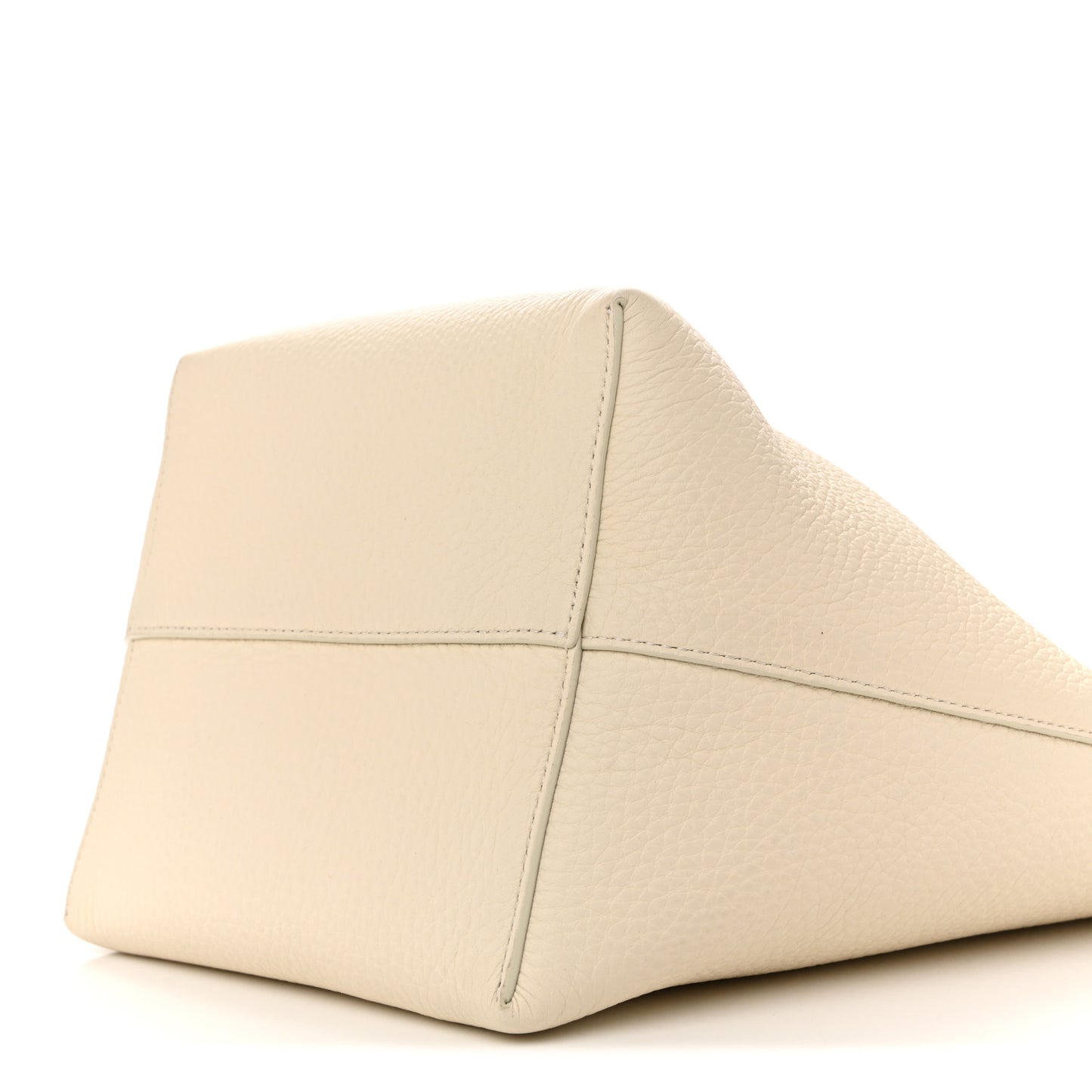 Grained Calfskin Medium N/S Park Tote Ivory