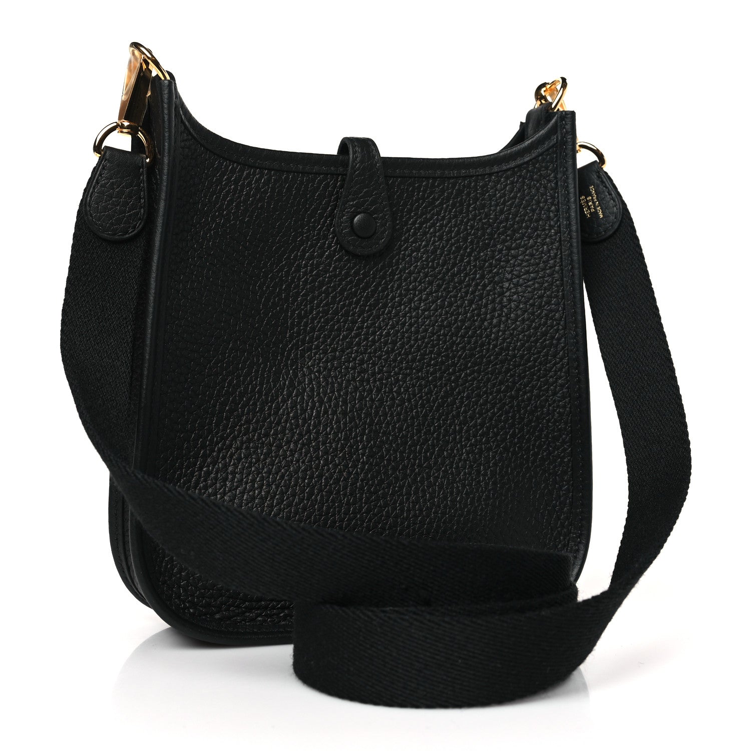 Hermes Taurillon Clemence Evelyne TPM Black 3 of 10