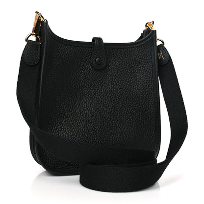 Hermes Taurillon Clemence Evelyne TPM Black 3 of 10