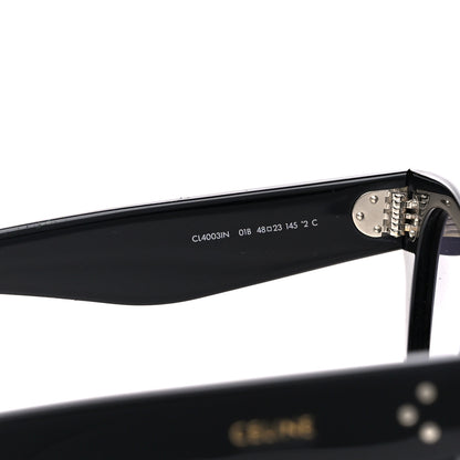 Celine Acetate Studded Mineral Round Sunglasses CL40031N Black 5 of 8