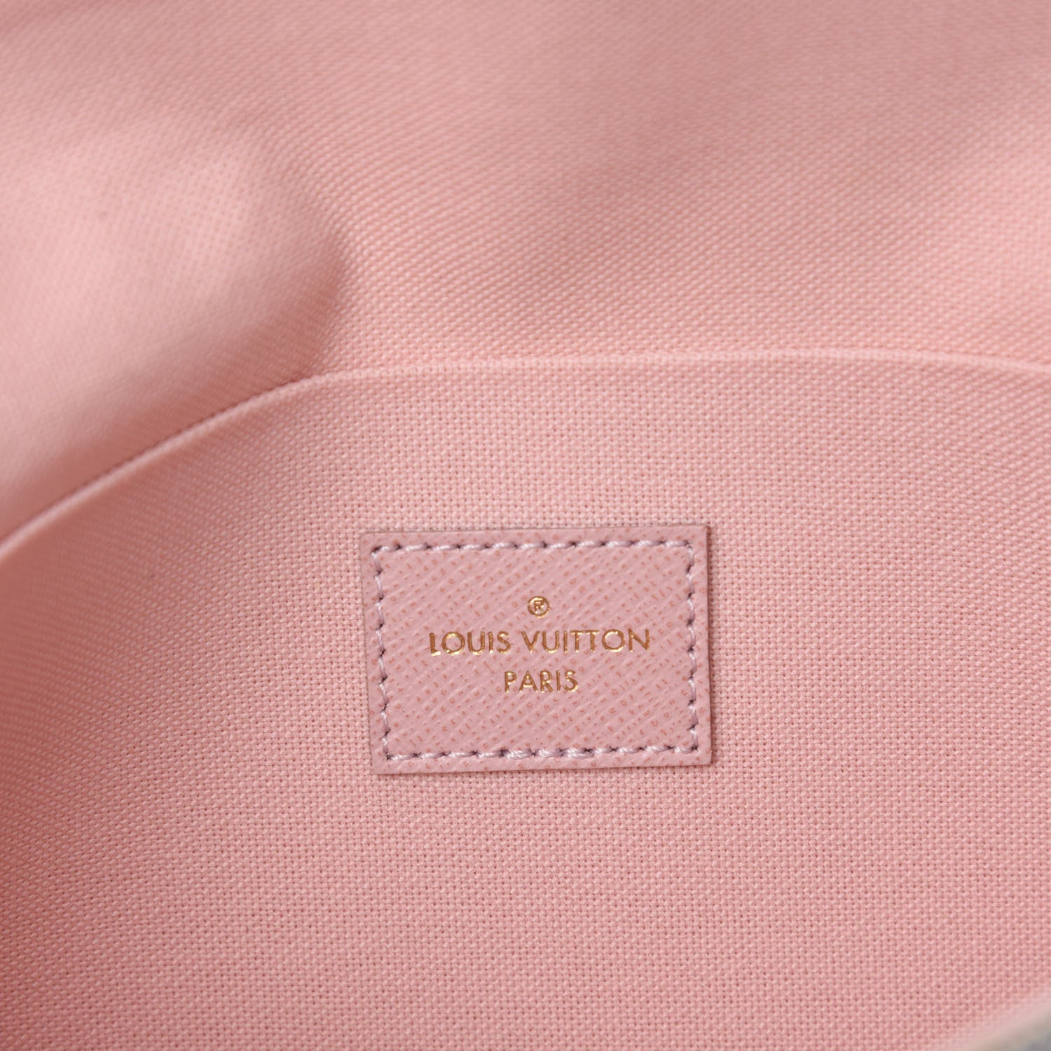 Louis Vuitton Damier Azur Pochette Felicie Chain Wallet Rose Ballerine 9 of 12