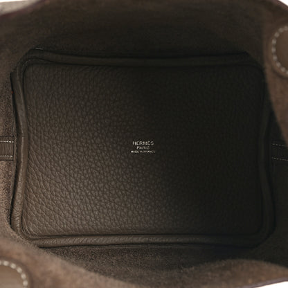 Hermes Taurillon Clemence Picotin Lock 18 PM Etoupe 9 of 25