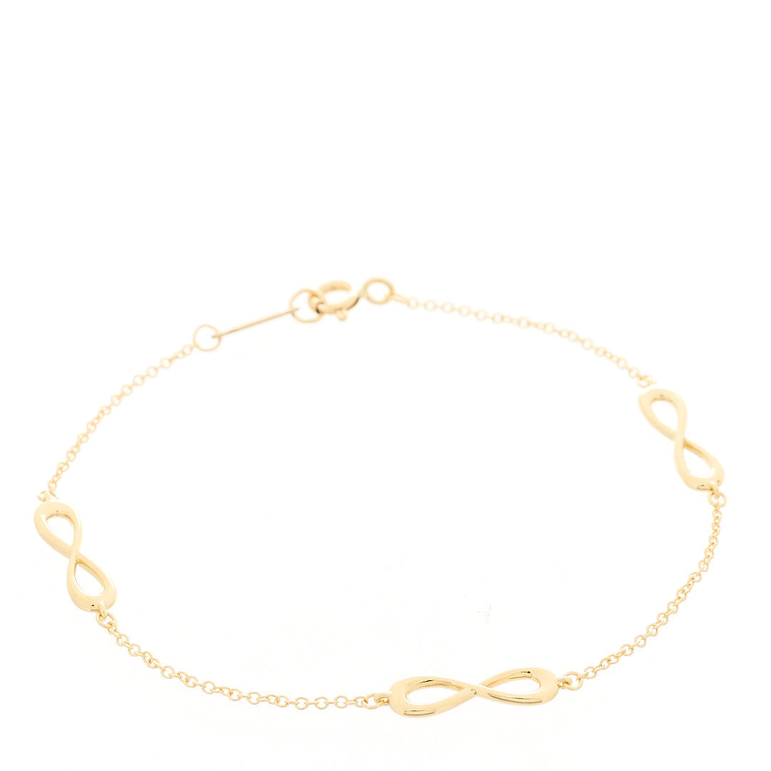 Tiffany 18K Yellow Gold Infinity Endless Bracelet 1 of 4