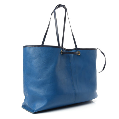 Saint Laurent Calfskin Large Neo Double Reversible Tote Turquoise 4 of 10