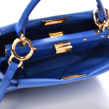 Fendi Nappa Mini Peekaboo Iconic Satchel Bleuette 6 of 13