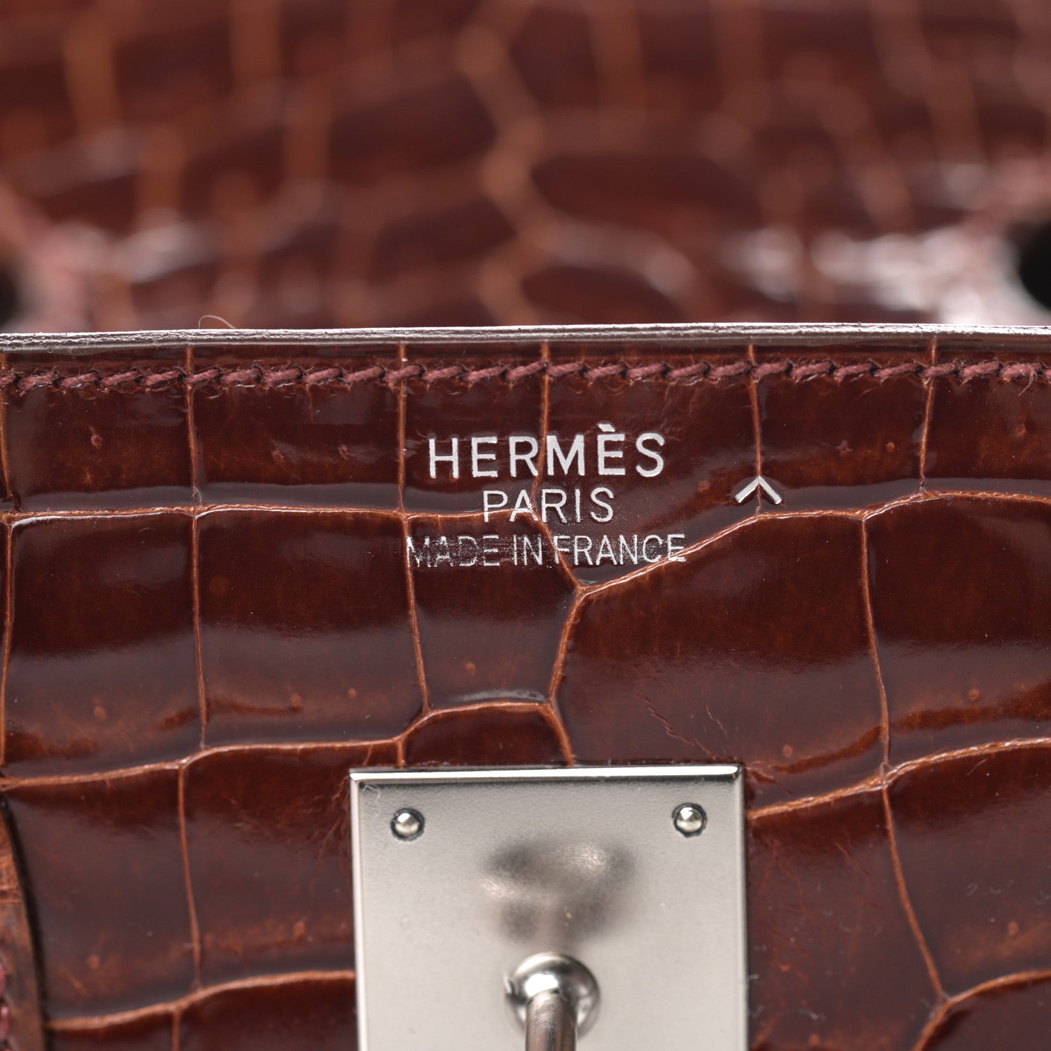Hermes Shiny Porosus Birkin 35 Miel 20 of 34