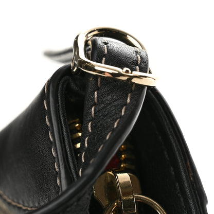 Gucci GG Monogram Calfskin Small Emblem Shoulder Bag Beige Black 11 of 11