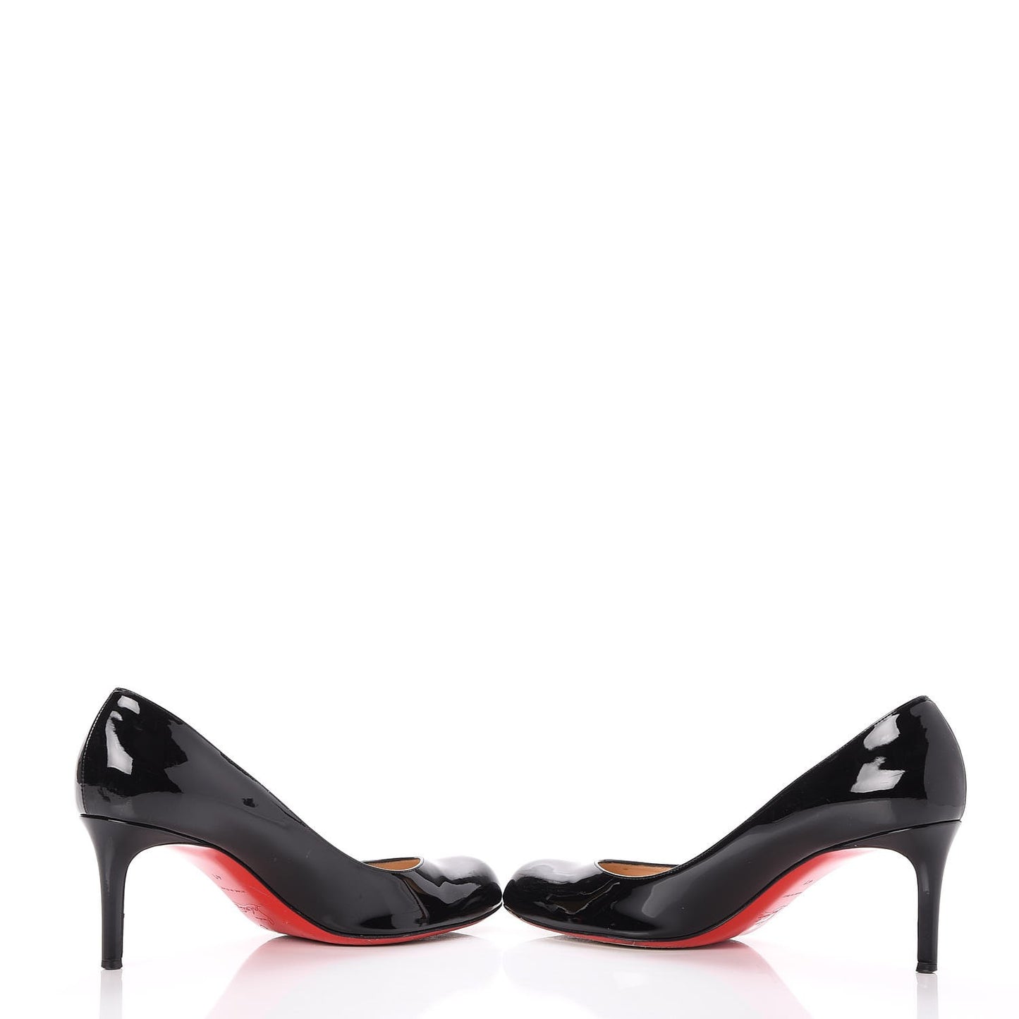 Patent Calfskin Simple 85 Pumps 41 Black