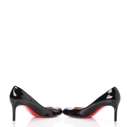 Christian Louboutin Patent Calfskin Simple 85 Pumps 41 Black 5 of 11