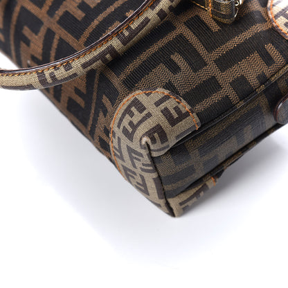 Fendi Zucca Zucchino Mixed Media Boston Tobacco 12 of 13