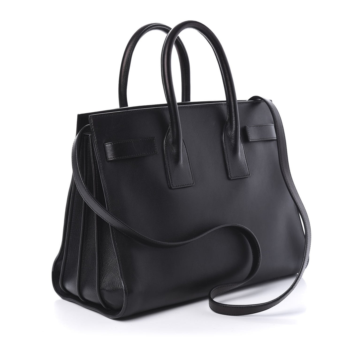Calfskin Small Sac De Jour Black