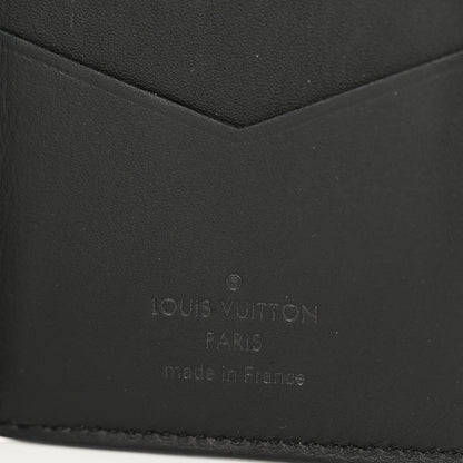 Louis Vuitton Calfskin Monogram Shadow Pocket Organizer Black 6 of 8
