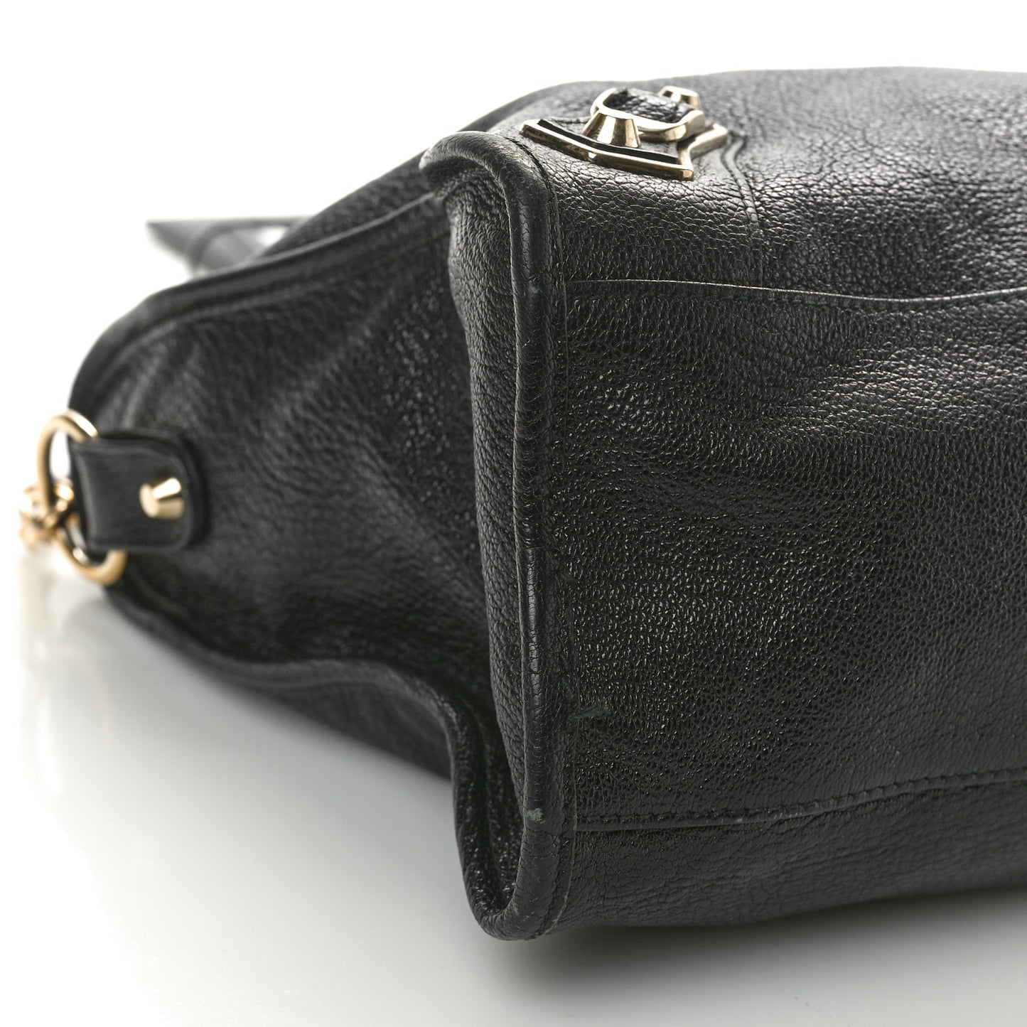 Chevre Gold Metallic Edge Hardware City Black