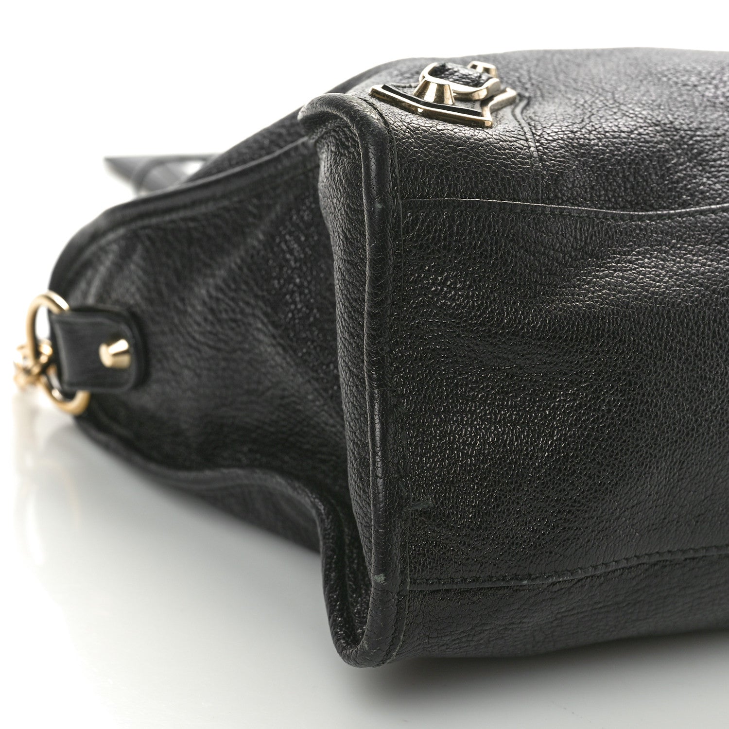 Balenciaga Chevre Gold Metallic Edge Hardware City Black 10 of 18