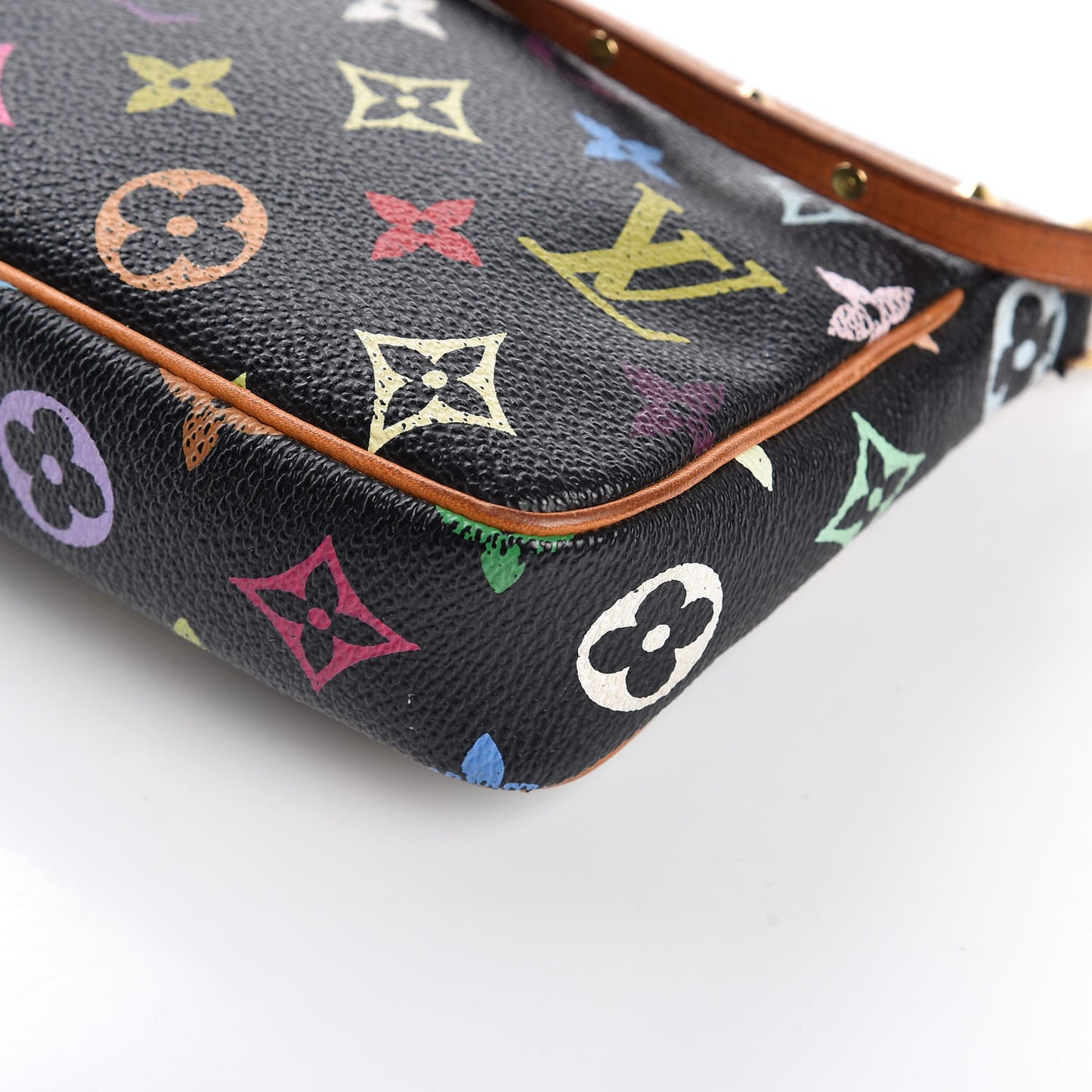 Monogram Multicolor Pochette Accessories Black