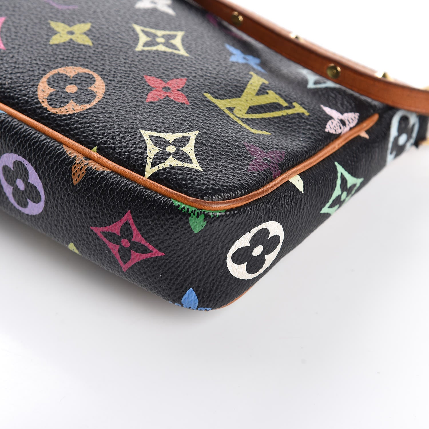 Louis Vuitton Monogram Multicolor Pochette Accessories Black 11 of 11
