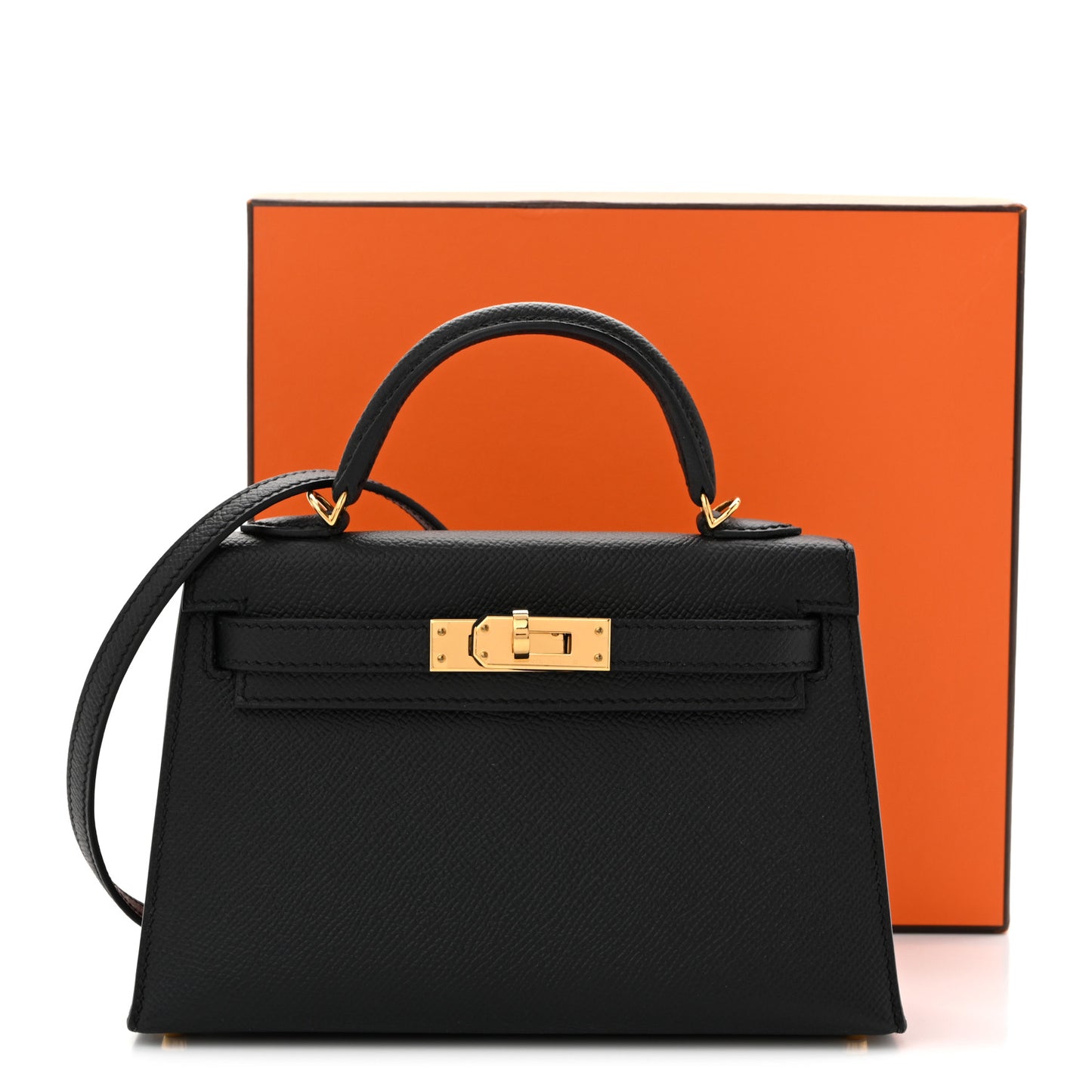 Epsom Mini Kelly Sellier 20 Black Black