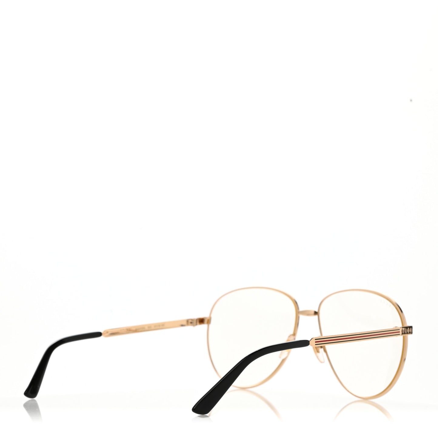 Aviator Eyeglasses GG0138S Gold Black