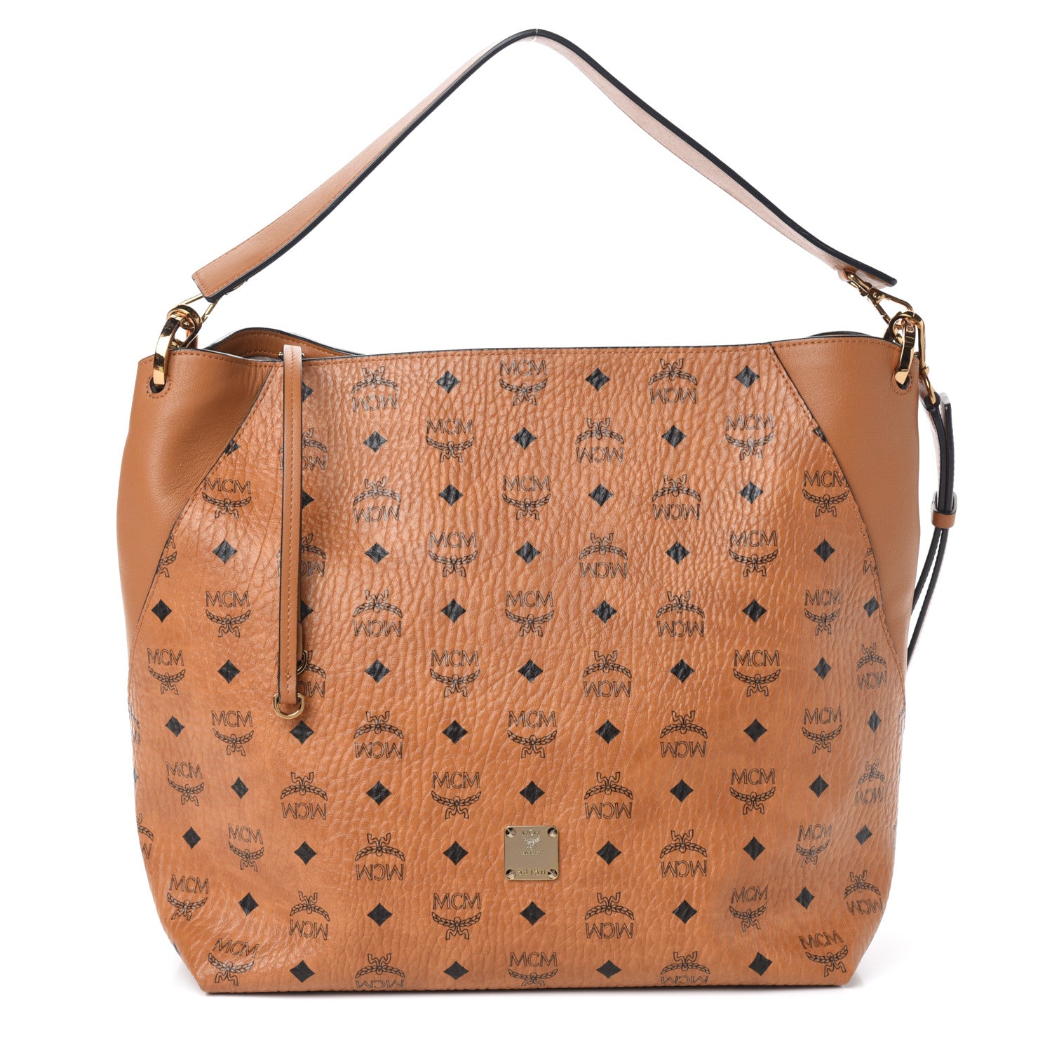 MCM Visetos Large Klara Hobo Cognac 1 of 9