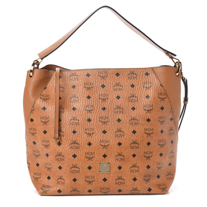 MCM Visetos Large Klara Hobo Cognac 1 of 9