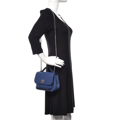 Chanel Caviar Quilted Mini Business Affinity Flap Blue 2 of 11