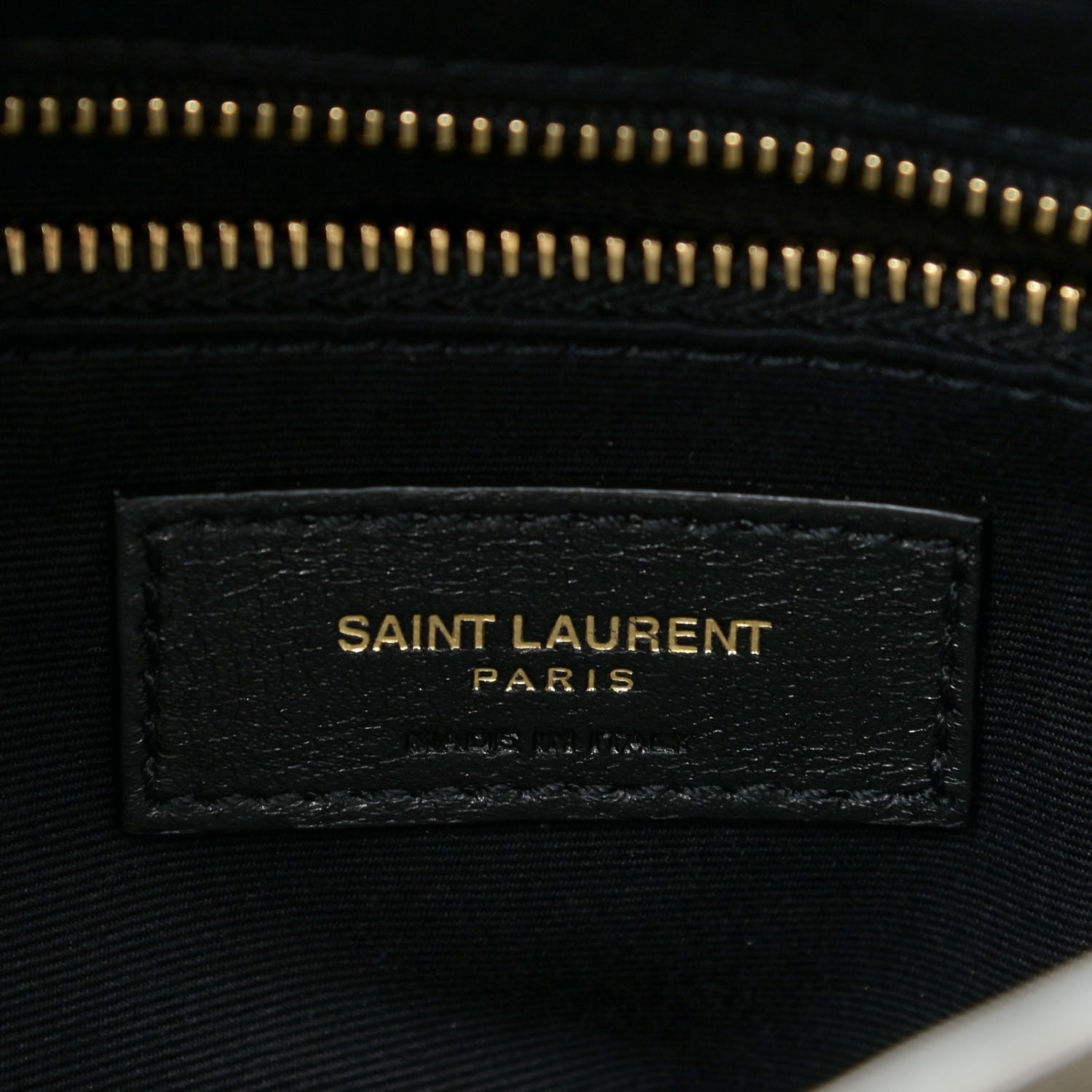 Saint Laurent Calfskin Y Quilted Monogram Medium Loulou Chain Satchel Black 9 of 17