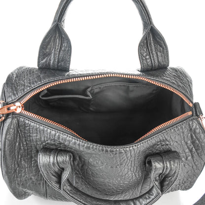 Alexander Wang Pebbled Lambskin Rocco Black Rose Gold Hardware 5 of 6