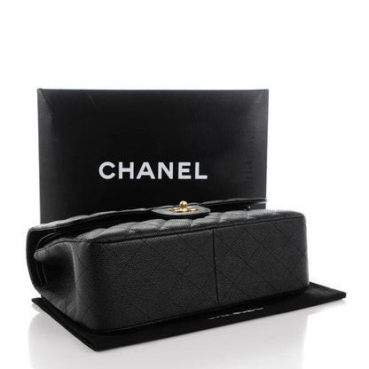 Chanel Caviar Quilted Jumbo Double Flap Black 4 of 8