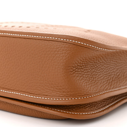 Hermes Taurillon Clemence Evelyne III PM Gold 10 of 11