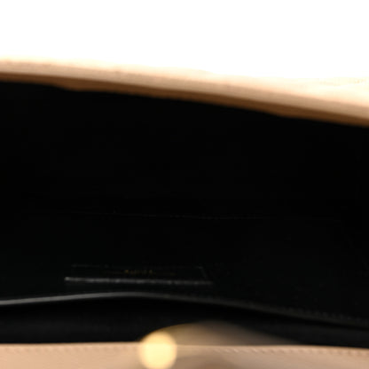 Saint Laurent Grain De Poudre Textured Mixed Matelasse Medium Triquilt Monogram Satchel Dark Beige 5 of 9