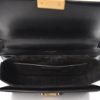 Saint Laurent Smooth Calfskin Suede Medium Bellechasse Black 5 of 7