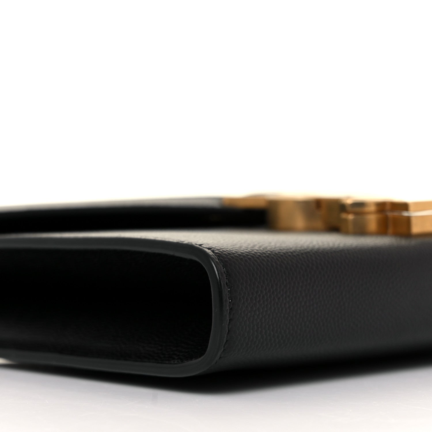 Saint Laurent Grain De Poudre Monogram Cassandra Chain Wallet Black 8 of 9
