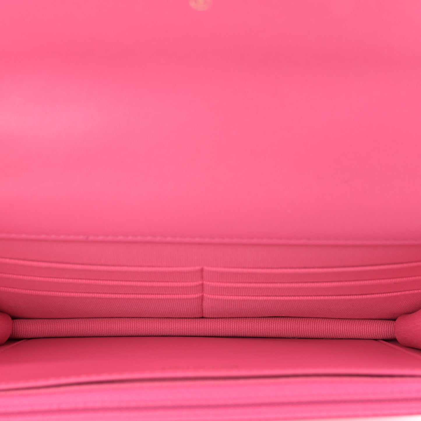 Lambskin Quilted Chanel 19 Wallet On Chain WOC Pink