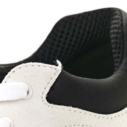Chanel Mesh Suede Calfskin Grained Calfskin Womens CC Sneakers 40.5 White Black 8 of 8