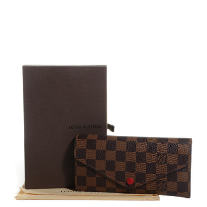 Louis Vuitton Damier Ebene Josephine Wallet Red 8 of 8
