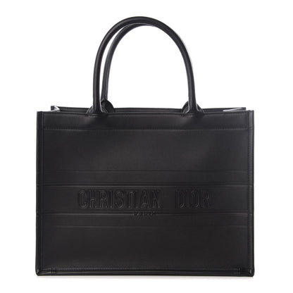 Christian Dior Calfskin Embossed Medium Book Tote Black 1 of 9
