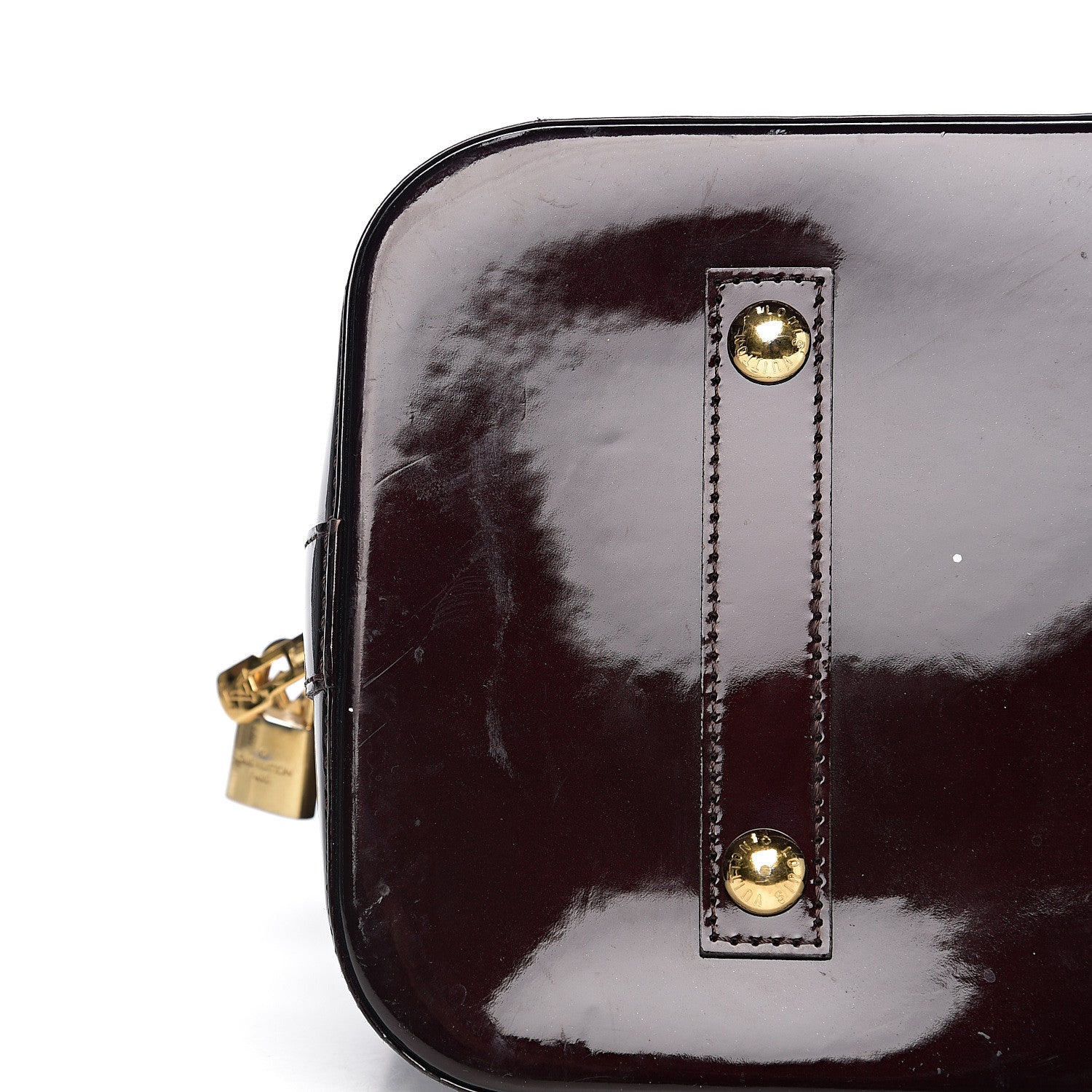 Louis Vuitton Vernis Alma GM Amarante 19 of 21
