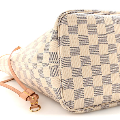 Louis Vuitton Damier Azur Neo Neverfull MM Rose Ballerine 8 of 9