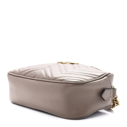 Gucci Calfskin Matelasse Small GG Marmont Chain Shoulder Bag Porcelain Rose 10 of 12