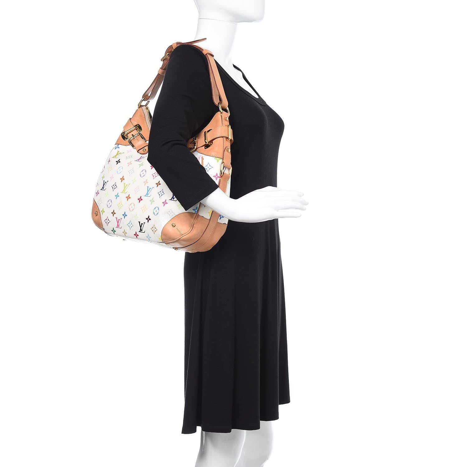 Louis Vuitton Monogram Multicolor Greta White 2 of 15