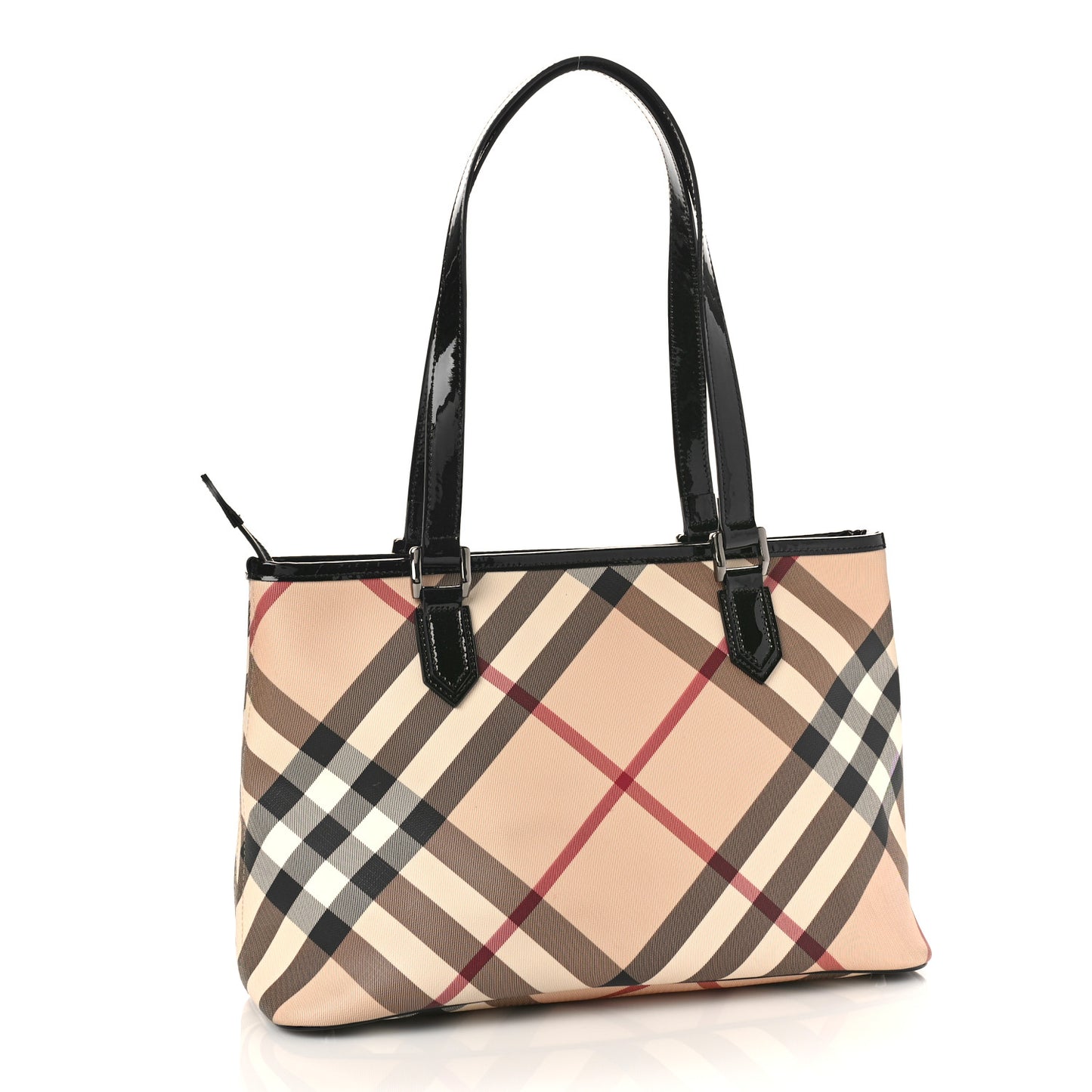 Supernova Check Small Nickie Tote Black
