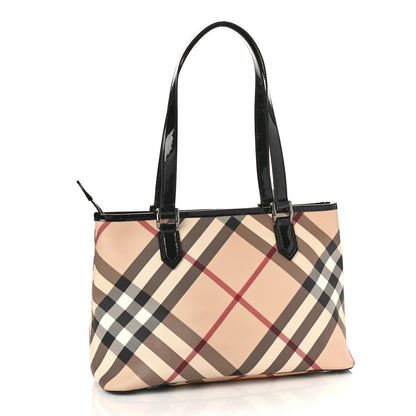 Burberry Supernova Check Small Nickie Tote Black 3 of 8