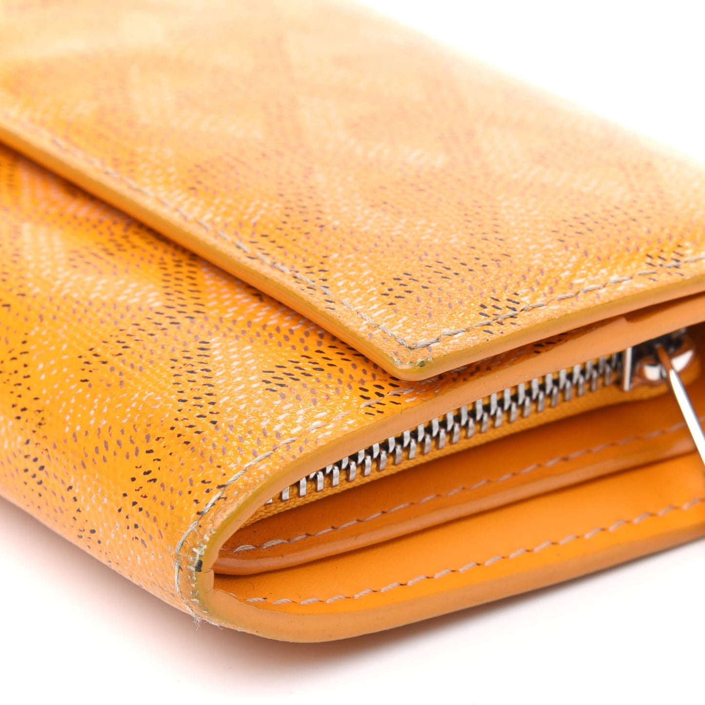 Goyardine Varenne Long Wallet Yellow